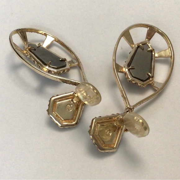 Alexis Bittar Crystal Drop Clip Earrings 
AS IS - missing a few crystals